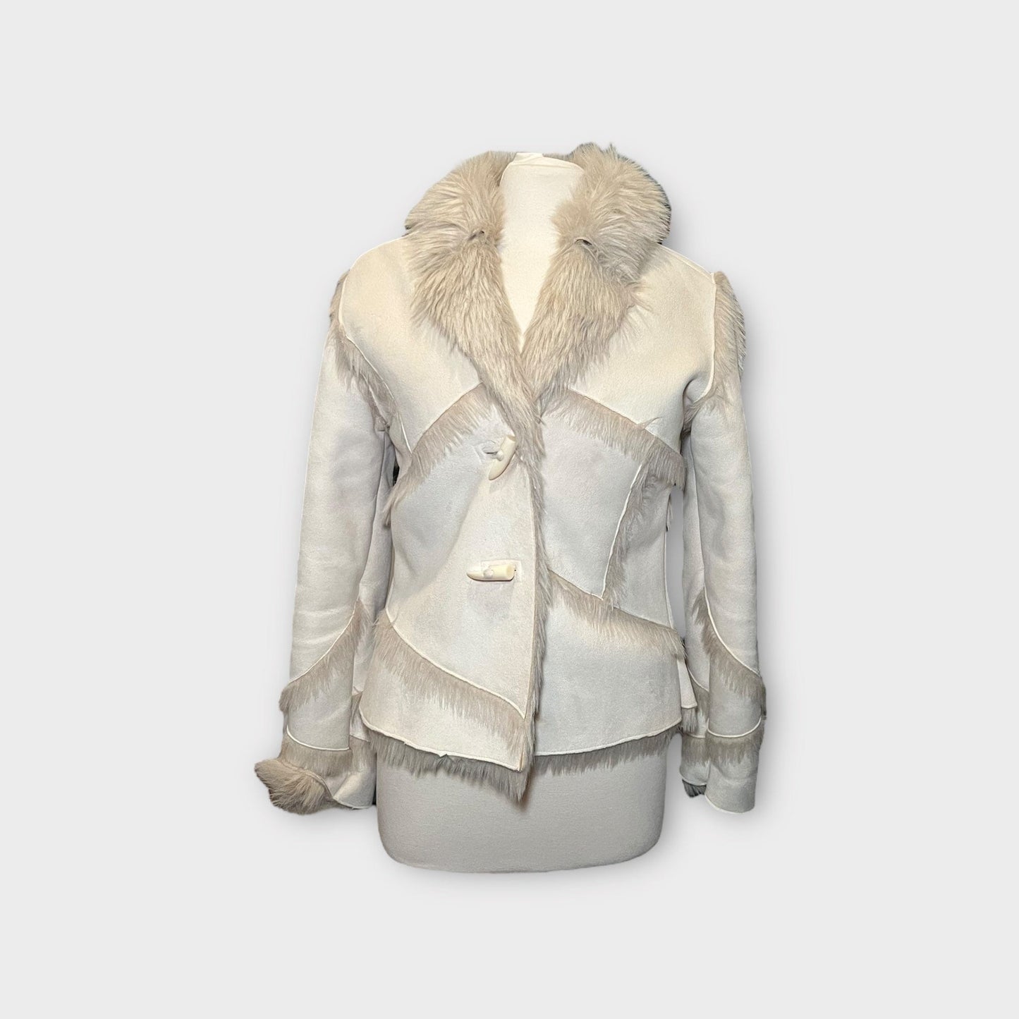 Jade Vintage  Jacket Y2K Faux Fur Jacket Y2K Faux Fur Jacket