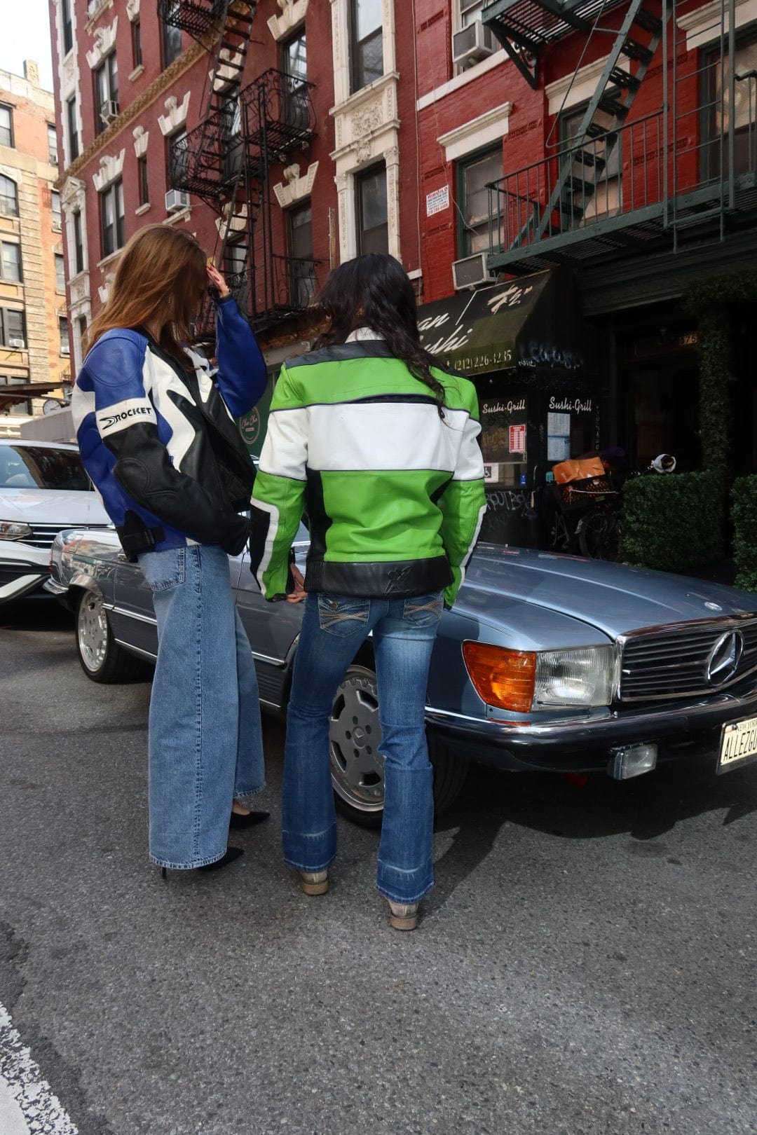 Jade Vintage  Vintage Green Motorcycle Jacket